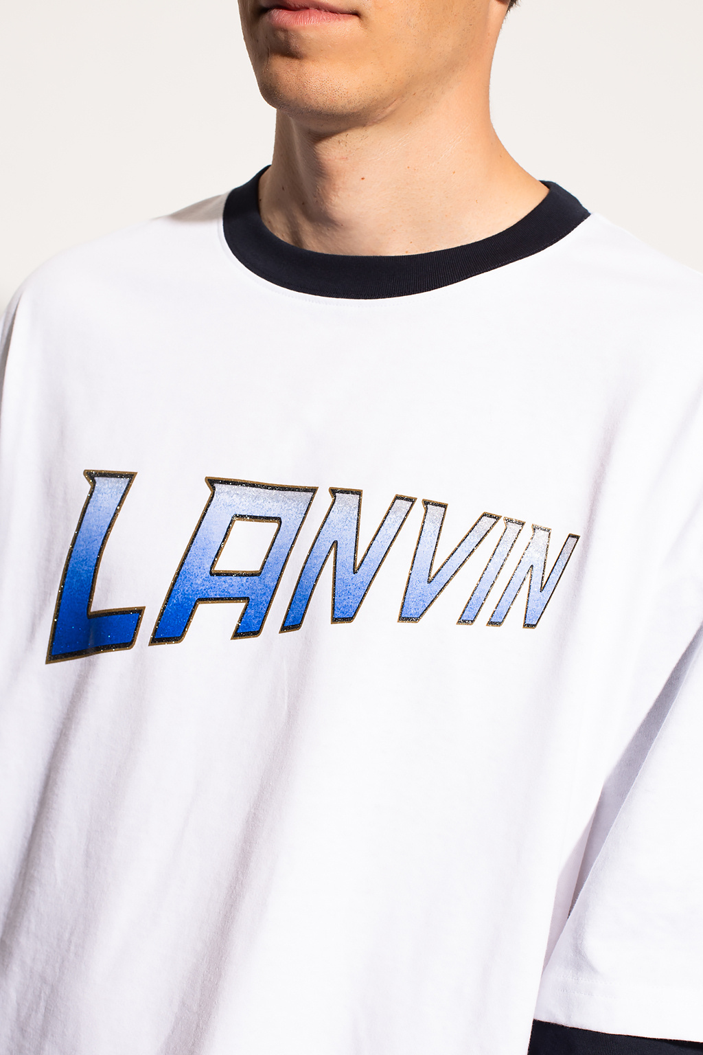 Lanvin Hackett cotton-linen blend shirt